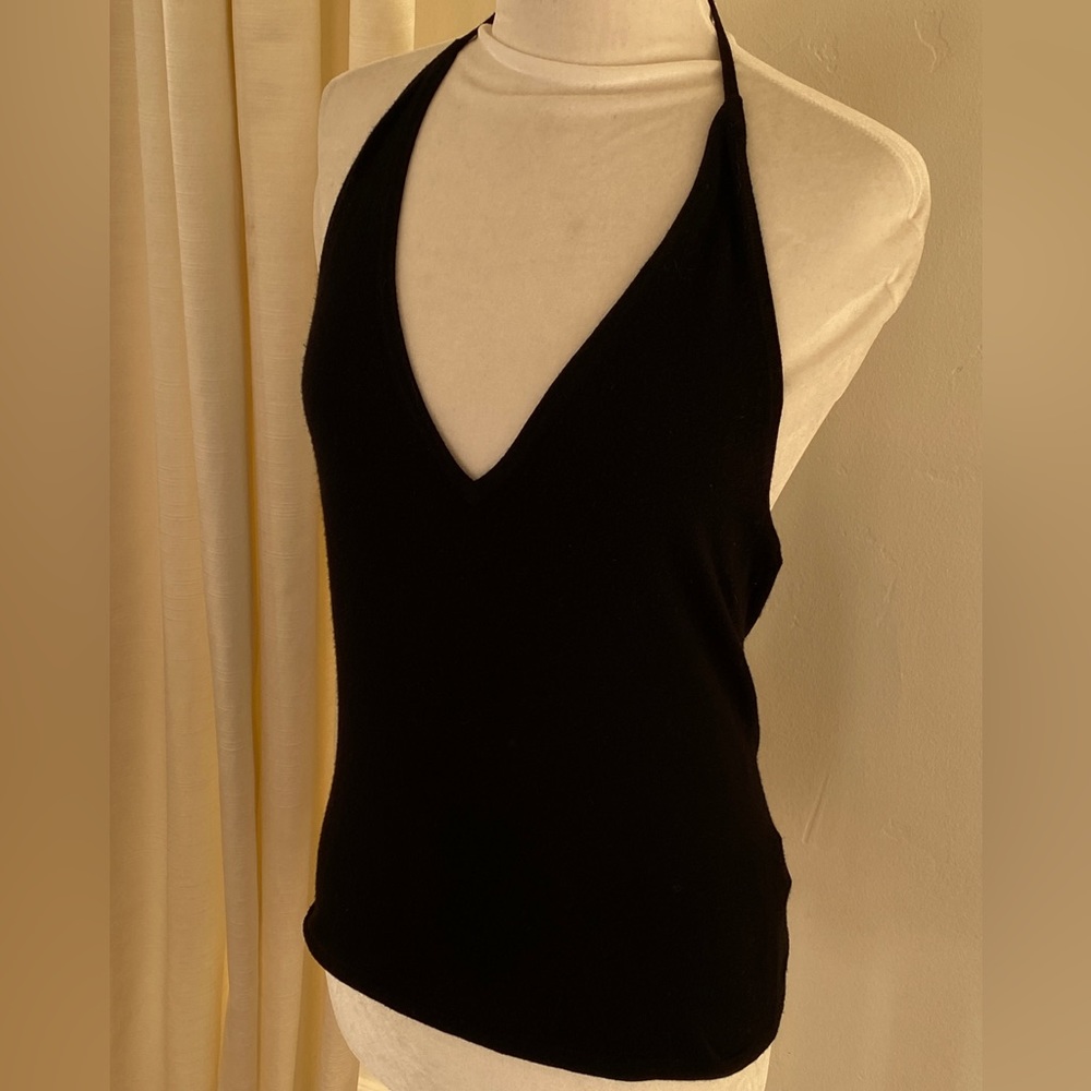 Sexy backless halter sweater size M